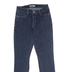 LEVI'S Womens Slim Skinny Blue Denim Cotton W28 L27 Studded Detail Zip