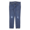 LEVI'S 511 Slim Mens Jeans Blue Slim Straight Denim Medium W34 L32 Zip Cotton