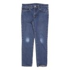 LEVI'S 511 Slim Mens Jeans Blue Slim Straight Denim Medium W34 L32 Zip Cotton