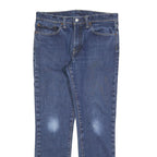 LEVI'S 511 Slim Mens Jeans Blue Slim Straight Denim Medium W34 L32 Zip Cotton