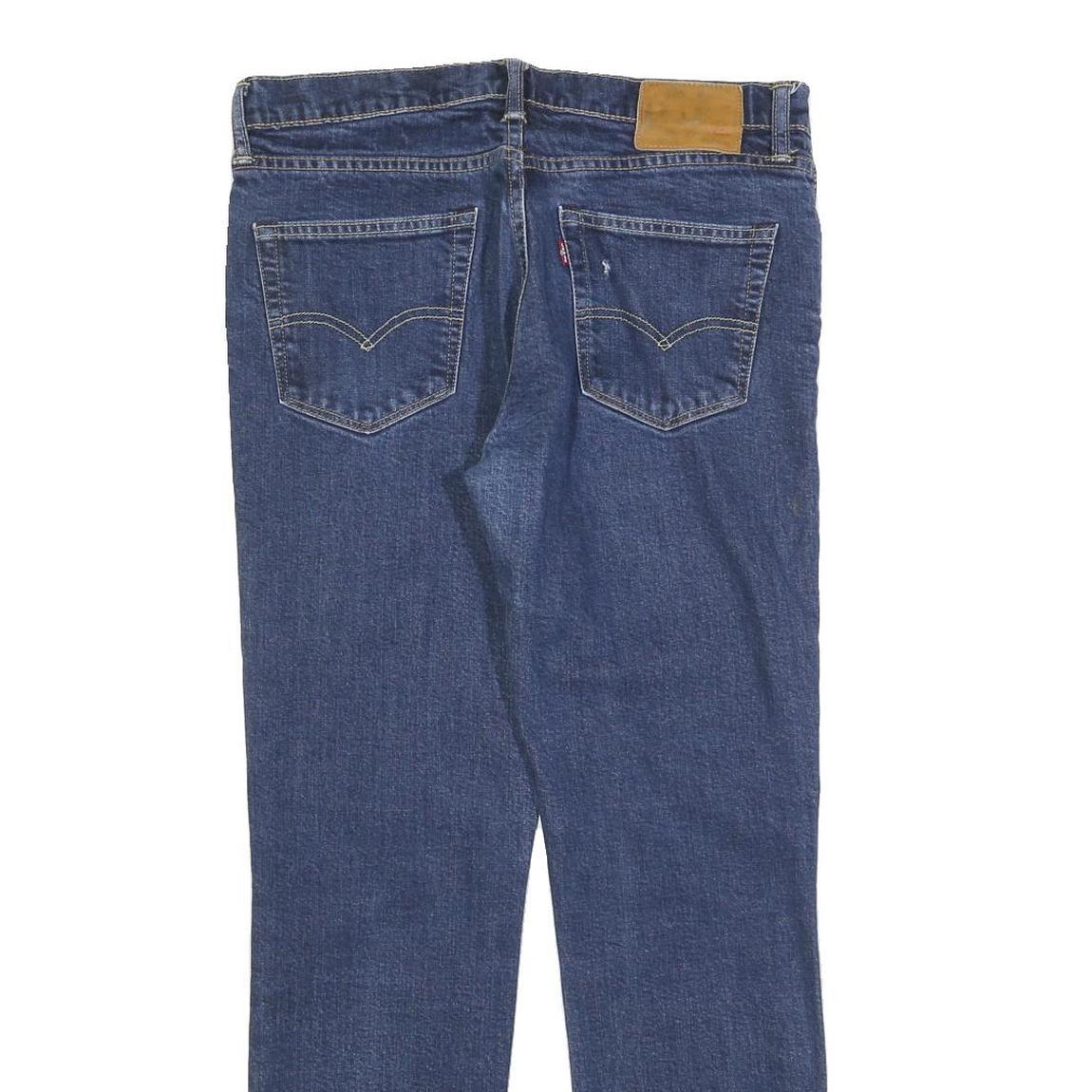 LEVI'S 511 Slim Mens Jeans Blue Slim Straight Denim Medium W34 L32 Zip Cotton