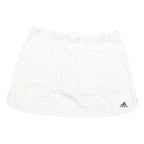 ADIDAS Womens White Sports Skort Short Polyester Blend M Athletic Tennis