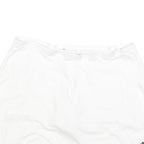 ADIDAS Womens White Sports Skort Short Polyester Blend M Athletic Tennis