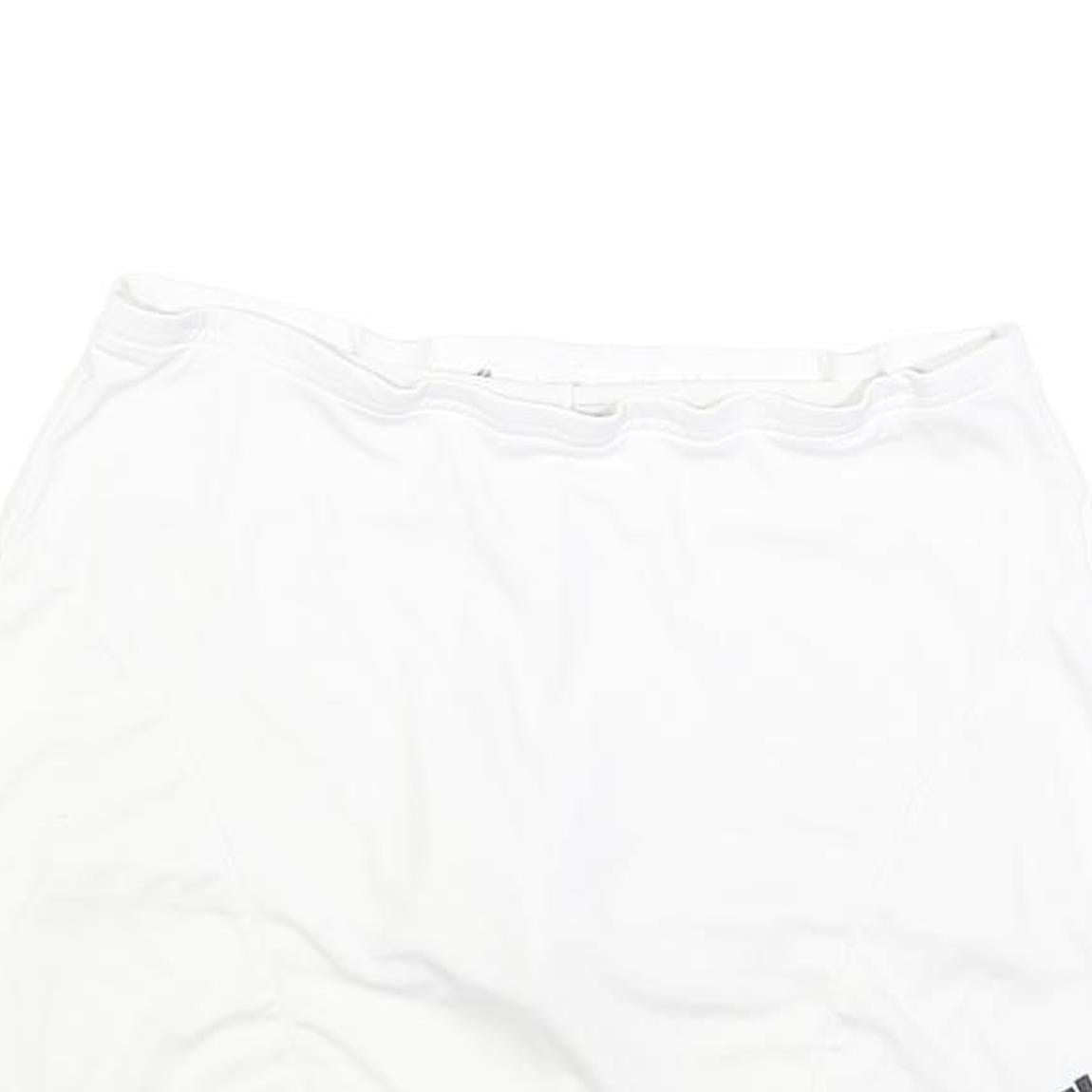 ADIDAS Womens White Sports Skort Short Polyester Blend M Athletic Tennis