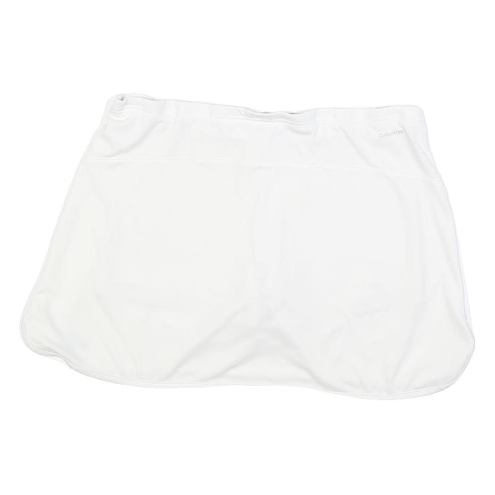 ADIDAS Womens White Sports Skort Short Polyester Blend M Athletic Tennis