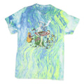 RICK & MORTY Mens Blue & Green Graphic T-Shirt M Short Sleeve Crew Neck Cartoon