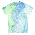 RICK & MORTY Mens Blue & Green Graphic T-Shirt M Short Sleeve Crew Neck Cartoon