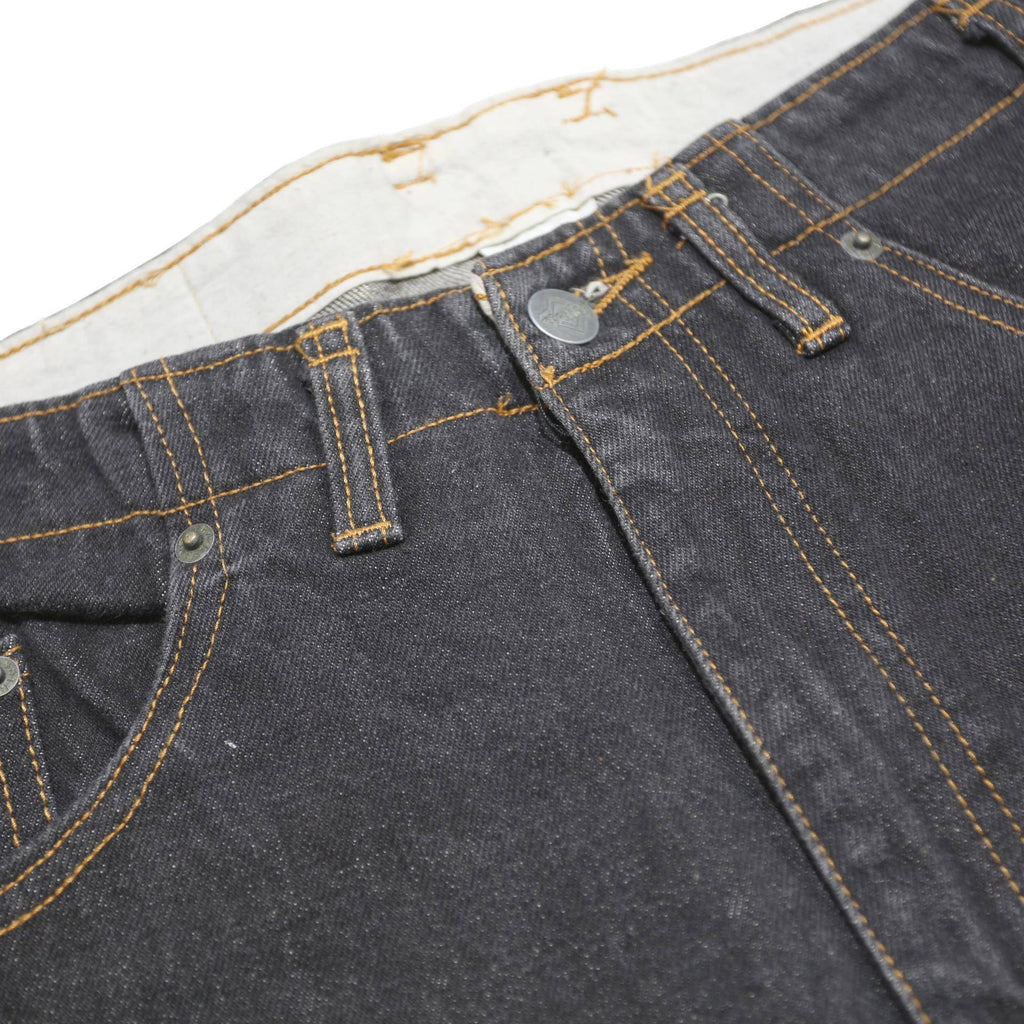 TRAILER Womens Black Relaxed Straight Denim Medium W34 L28 Cotton Zip Pockets