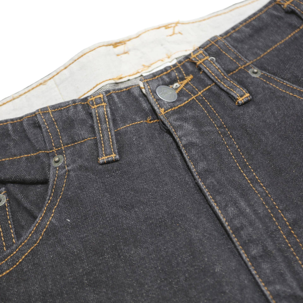 TRAILER Womens Black Relaxed Straight Denim Medium W34 L28 Cotton Zip Pockets