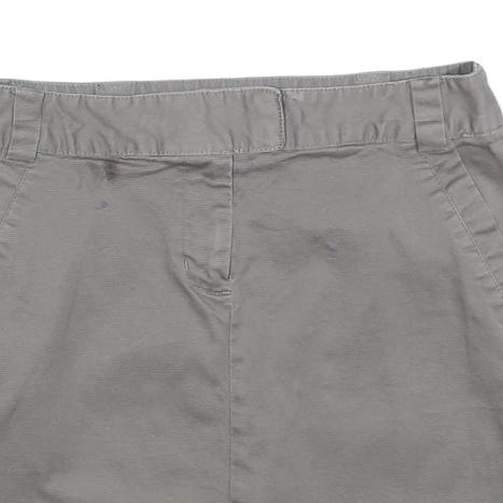 TOMMY HILFIGER Womens Grey Cotton Blend Mini Skirt S Casual Everyday Comfortable