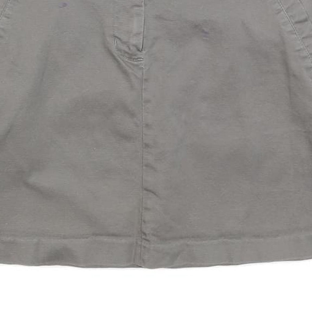 TOMMY HILFIGER Womens Grey Cotton Blend Mini Skirt S Casual Everyday Comfortable
