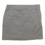 TOMMY HILFIGER Womens Grey Cotton Blend Mini Skirt S Casual Everyday Comfortable