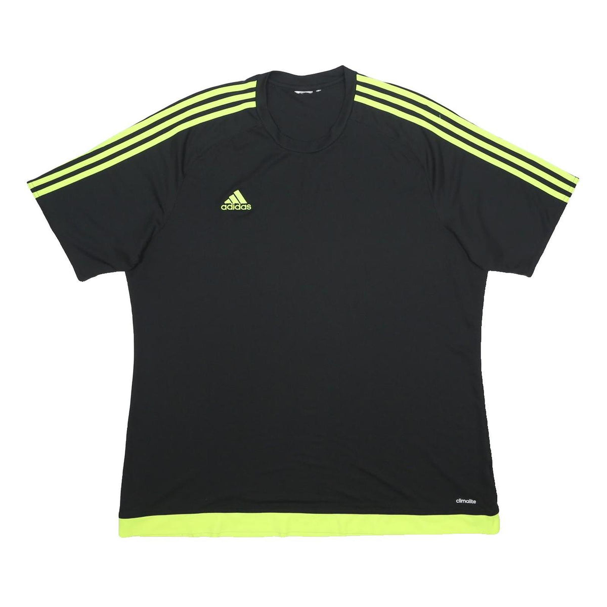 ADIDAS Mens Black & Yellow Modern T-Shirt XL Short Sleeve Crew Neck Climacool