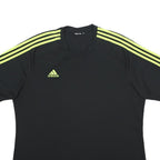 ADIDAS Mens Black & Yellow Modern T-Shirt XL Short Sleeve Crew Neck Climacool
