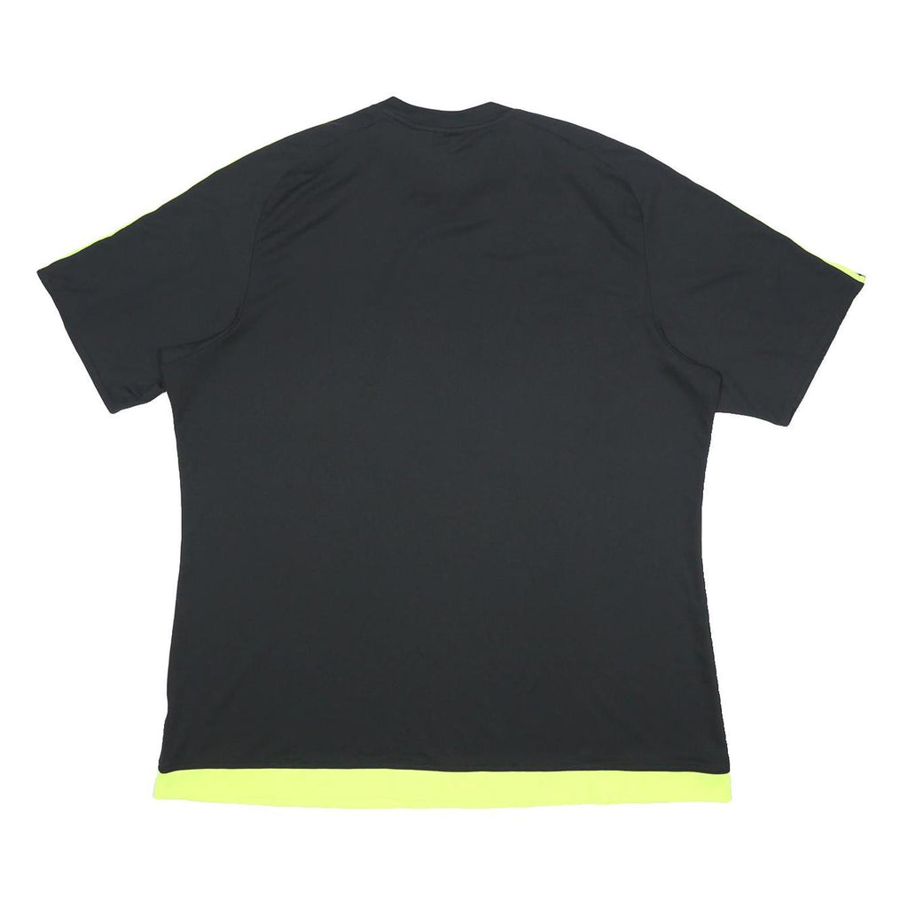 ADIDAS Mens Black & Yellow Modern T-Shirt XL Short Sleeve Crew Neck Climacool