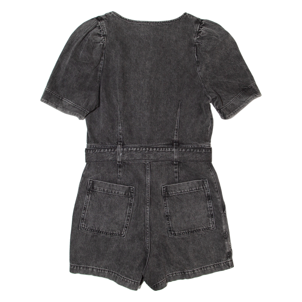 & OTHER STORIES Los Angeles Atelier Womens Playsuit Black Straight Denim S