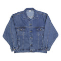 BLUE POINTE Mens Blue Denim Jacket XL Cotton Button Front Casual Workwear