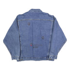 BLUE POINTE Mens Blue Denim Jacket XL Cotton Button Front Casual Workwear