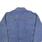 BLUE POINTE Mens Blue Denim Jacket XL Cotton Button Front Casual Workwear