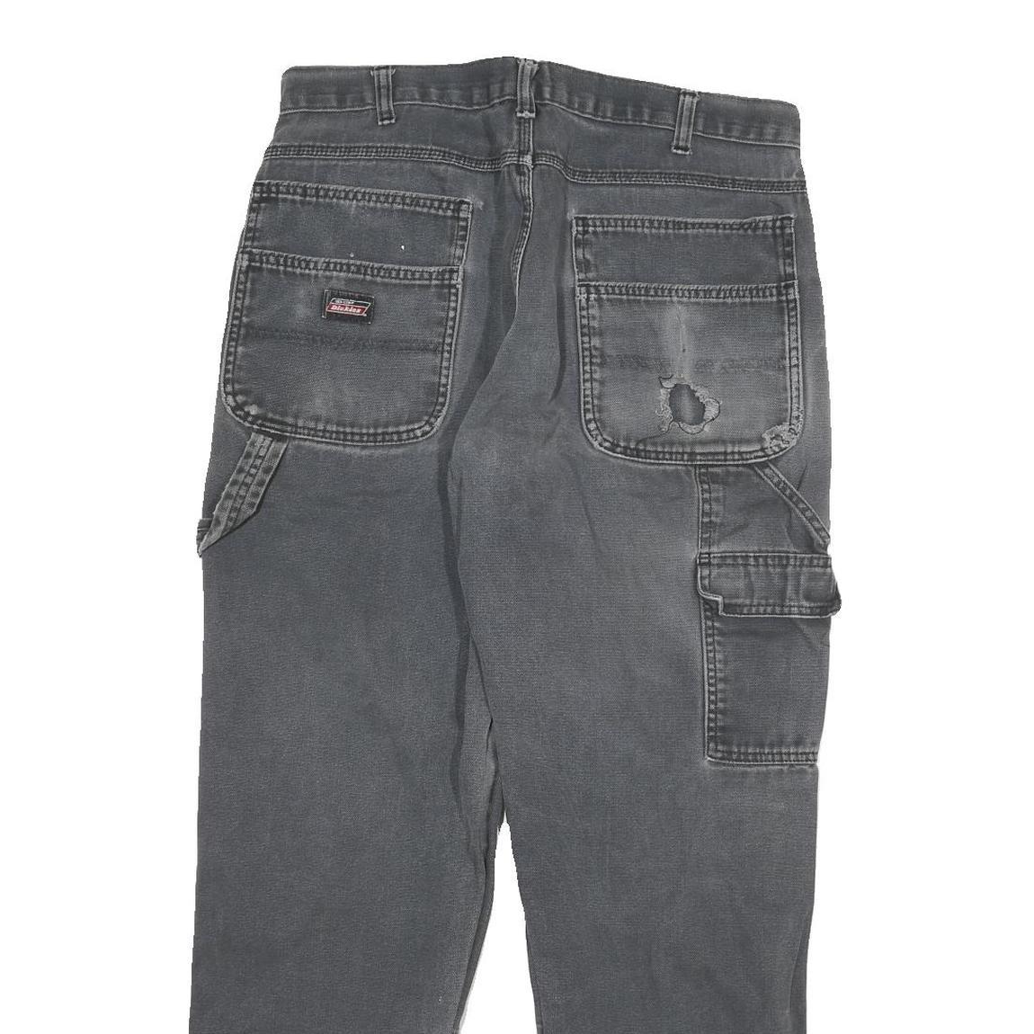 DICKIES Mens Relaxed Workwear Jeans Blue Denim W32 L29 Zip Cotton Blend