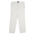 NEWPORT Mens Cotton White Regular Cargo Trousers W36 L34 Casual Zip Closure