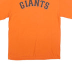MAJESTIC Mens Orange Giants Graphic T-Shirt L Short Sleeve Crew Neck Sport Style