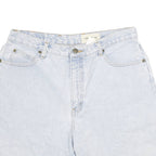 EDDIE BAUER Womens Light Blue Denim Casual Shorts XL W32 Cotton Blend Classic