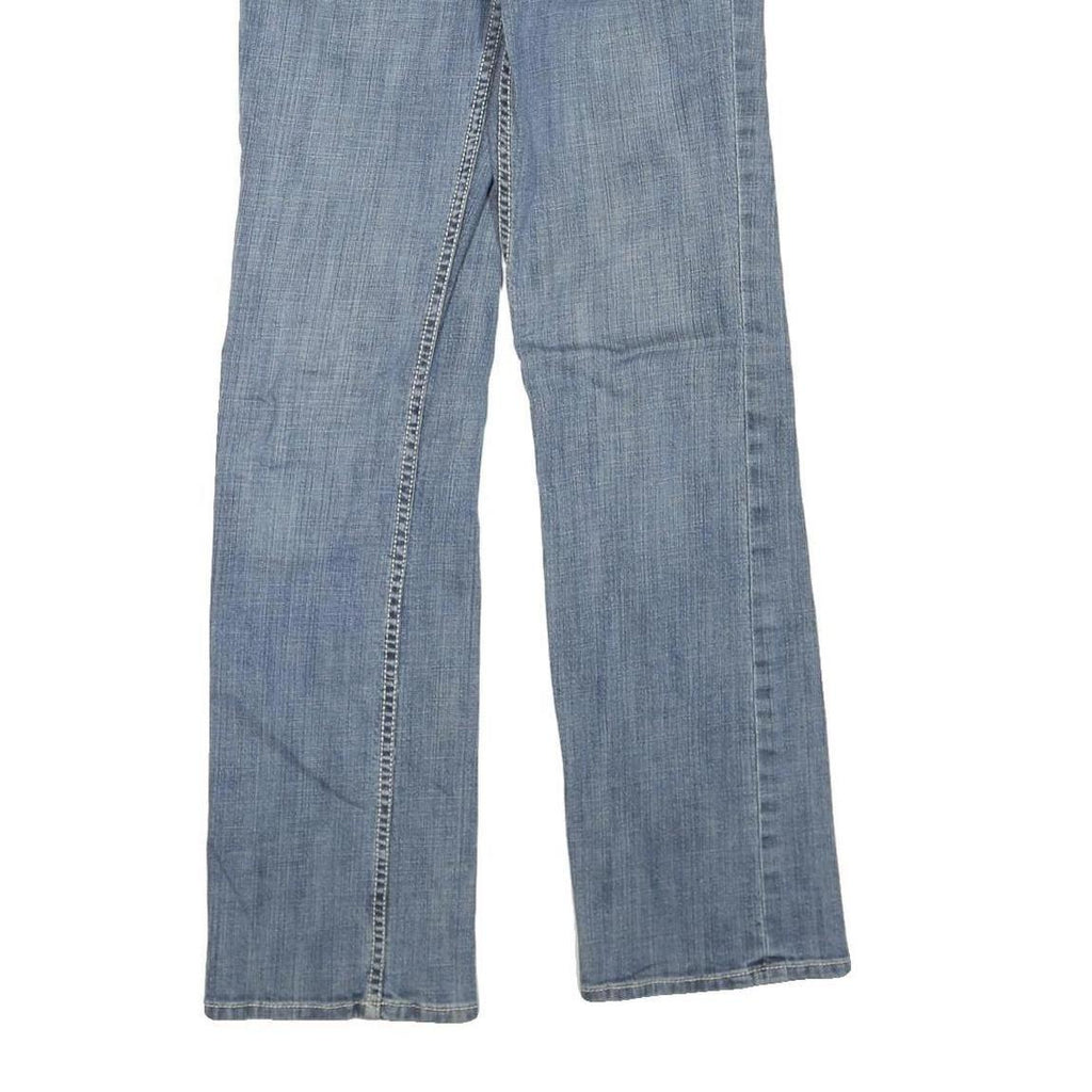 WORN Womens Regular Fit Blue Denim Jeans W28 L33 Classic Cotton Blend Zip