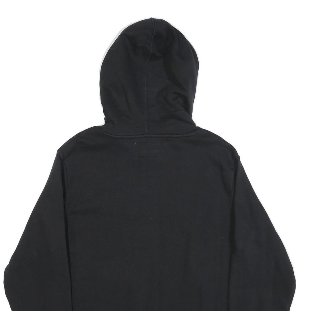 CHAMPION Mens Black Pullover Hoodie M Classic Logo Sweatshirt Cotton Blend