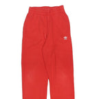 ADIDAS Womens Joggers Red Slim Tapered UK 4 W24 L30 Casual Sportswear
