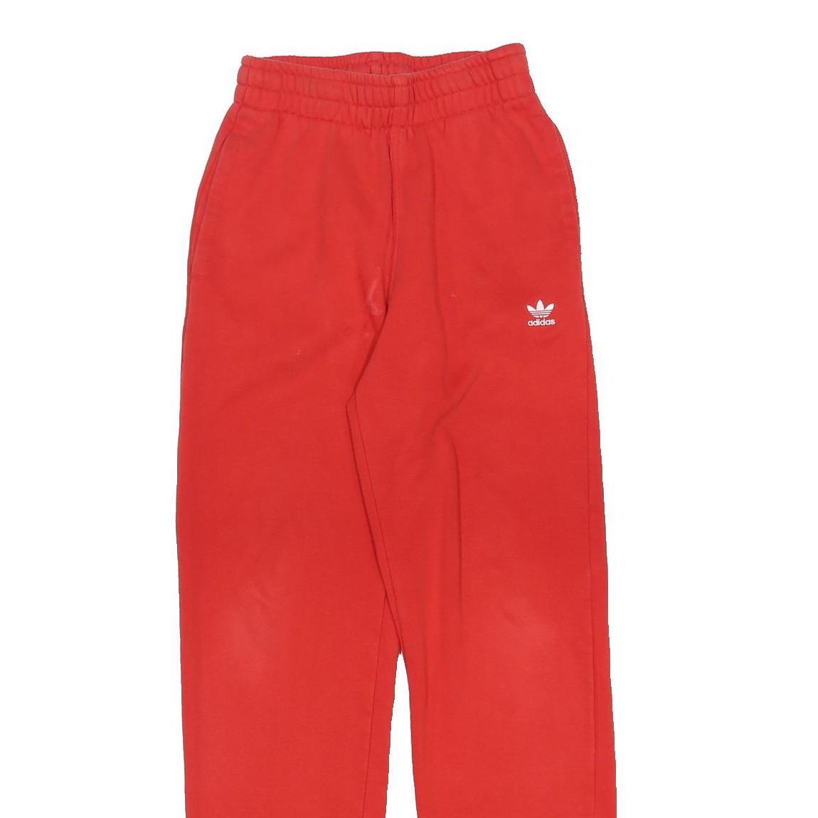 ADIDAS Womens Joggers Red Slim Tapered UK 4 W24 L30 Casual Sportswear
