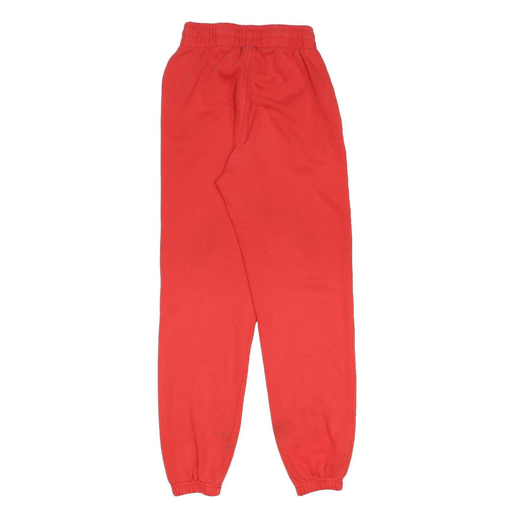 ADIDAS Womens Joggers Red Slim Tapered UK 4 W24 L30 Casual Sportswear