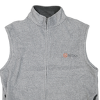 NAUTICA Mens Grey Polyester Blend Zip Jacket L Fleece Comfortable Casual
