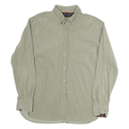 TOMMY HILFIGER Mens Beige Cotton Shirt S Button-Down Collar Long Sleeve Casual