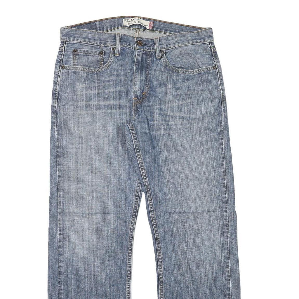 LEVI'S 505 Mens Jeans Blue Regular Straight Denim Medium W33 L30 Classic Zip