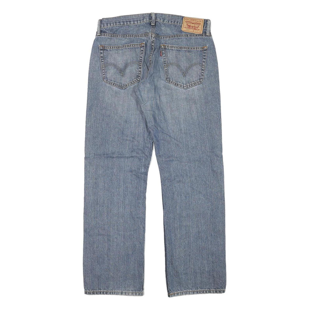 LEVI'S 505 Mens Jeans Blue Regular Straight Denim Medium W33 L30 Classic Zip