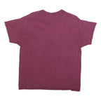 MV SPORT Womens Maroon Alaska Graphic T-Shirt XL Short Sleeve Crew Neck Cotton