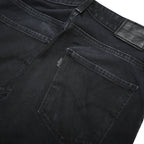 LEVI'S 721 BIG E Womens Slim Black Denim Slim W28 L30 Classic Zip Jeans