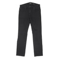 7 FOR ALL MANKIND Womens Jeans Black Slim Skinny Denim W34 L32 Button Closure