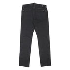 7 FOR ALL MANKIND Womens Jeans Black Slim Skinny Denim W34 L32 Button Closure