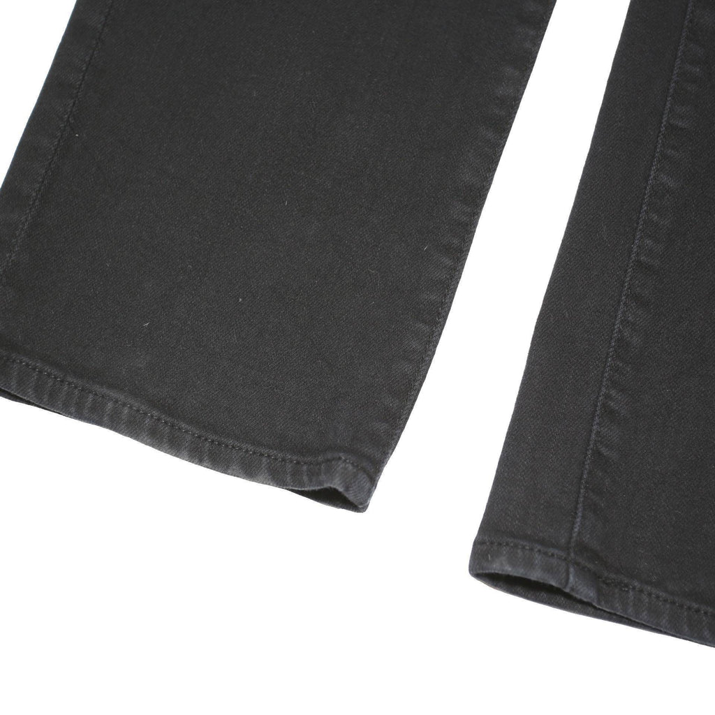 7 FOR ALL MANKIND Womens Jeans Black Slim Skinny Denim W34 L32 Button Closure