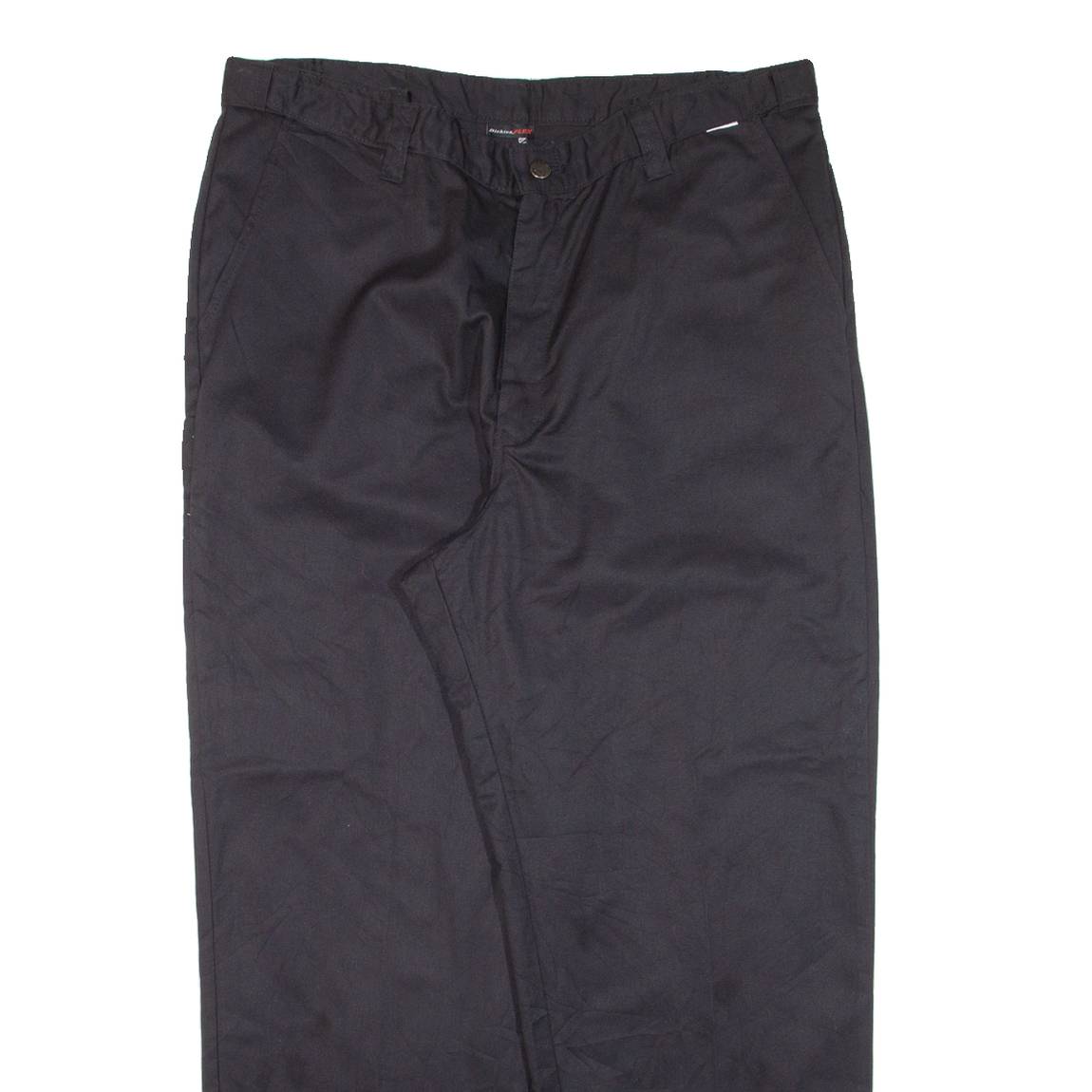 DICKIES Workwear Mens Trousers Black Relaxed Straight W38 L28