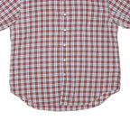 NAUTICA Mens Red Blue White Check Shirt XL Button Short Sleeve Lightweight