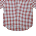 NAUTICA Mens Red Blue White Check Shirt XL Button Short Sleeve Lightweight