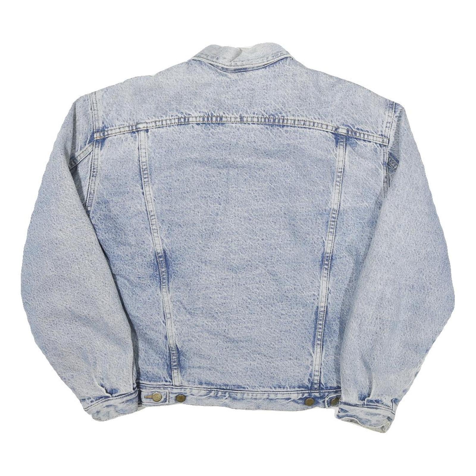 LEE Mens Blue Denim Jacket M Cotton Blend Button Closure Classic Fit Casual