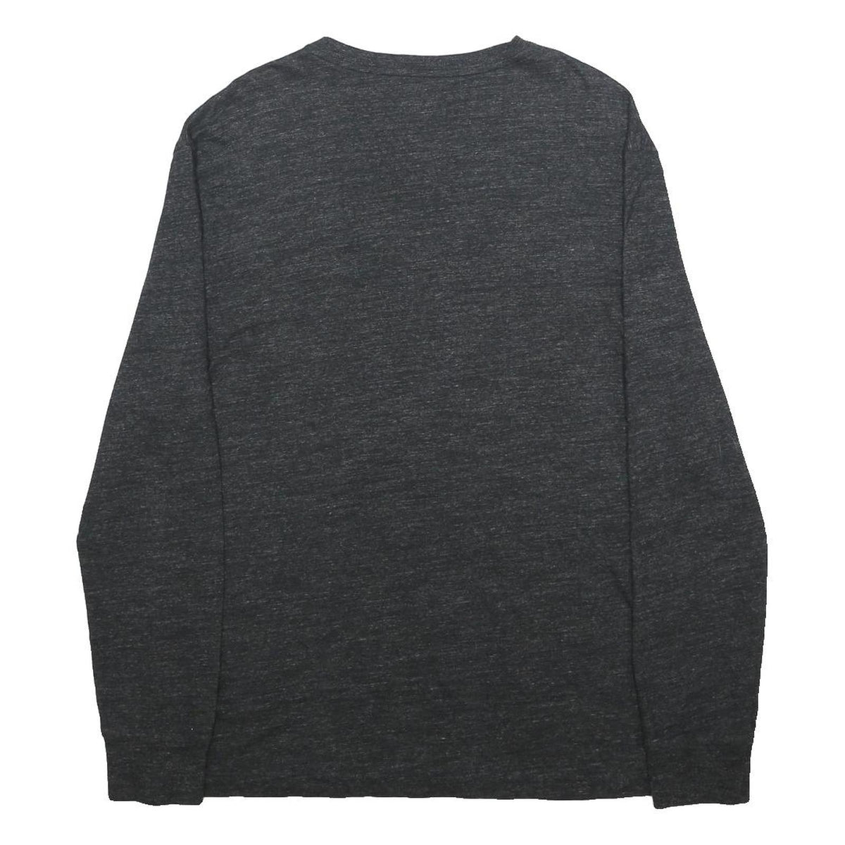 POLO RALPH LAUREN Mens Grey & Maroon Long Sleeve V-Neck Cotton T-Shirt S Classic