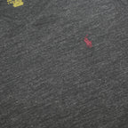 POLO RALPH LAUREN Mens Grey & Maroon Long Sleeve V-Neck Cotton T-Shirt S Classic