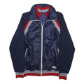 ALPIN Mens Navy Blue Red Synthetic Zip Jacket M Sports Casual Retro