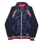ALPIN Mens Navy Blue Red Synthetic Zip Jacket M Sports Casual Retro