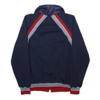 ALPIN Mens Navy Blue Red Synthetic Zip Jacket M Sports Casual Retro